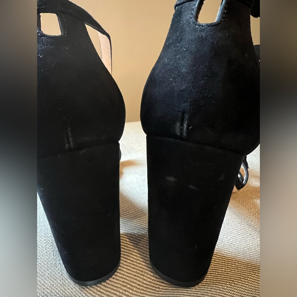 Stuart Weitzman Block Sandal - Black - Size 6.5 -… - image 3